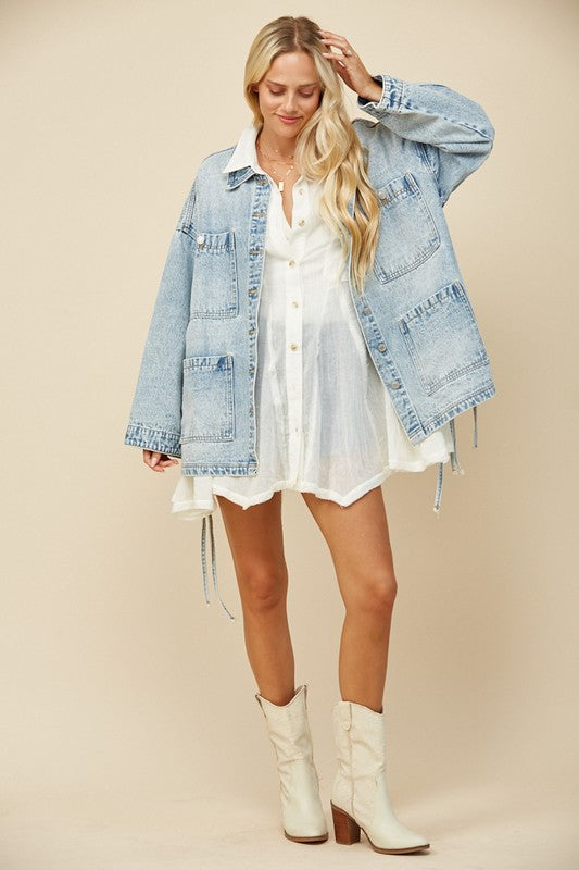 Motown Denim Oversize Jacket