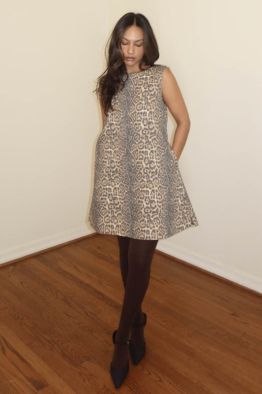 Vintage Vibes Leopard Dress