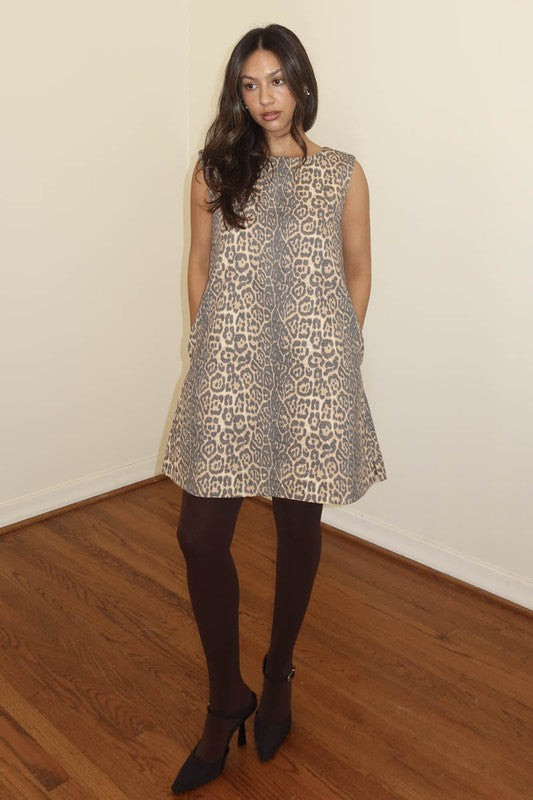 Vintage Vibes Leopard Dress