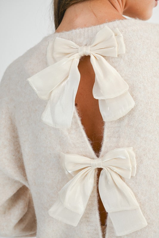 Milan Bow Sweatshirt