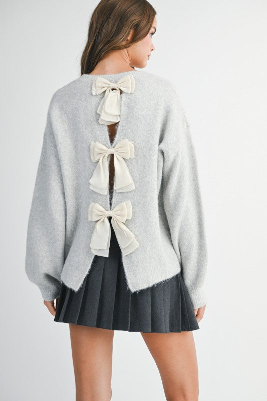 Milan Bow Sweatshirt