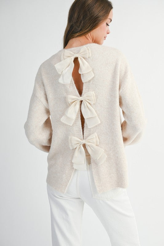 Milan Bow Sweatshirt