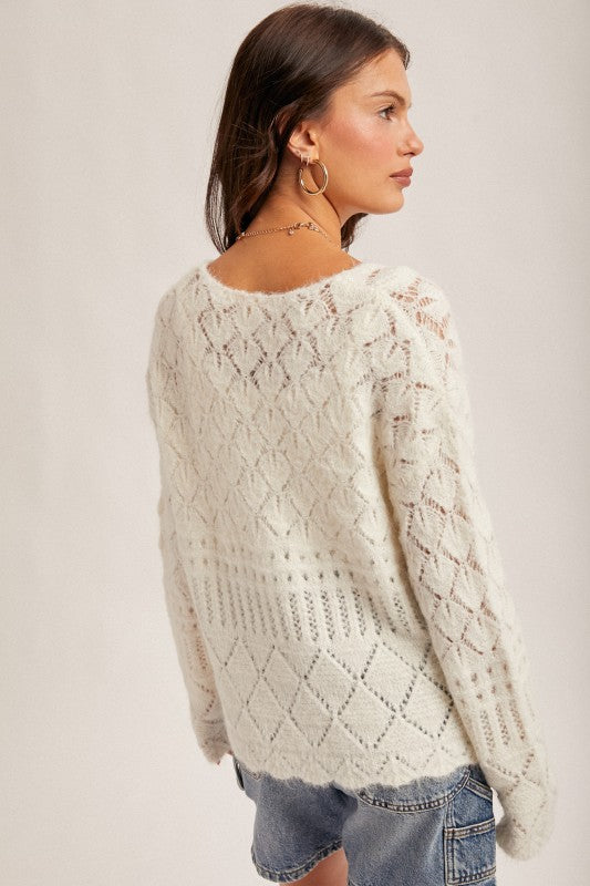 Crochet Detail Sweater