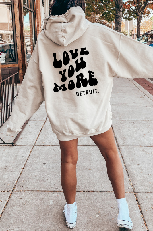 Love you More Detroit Hoodie