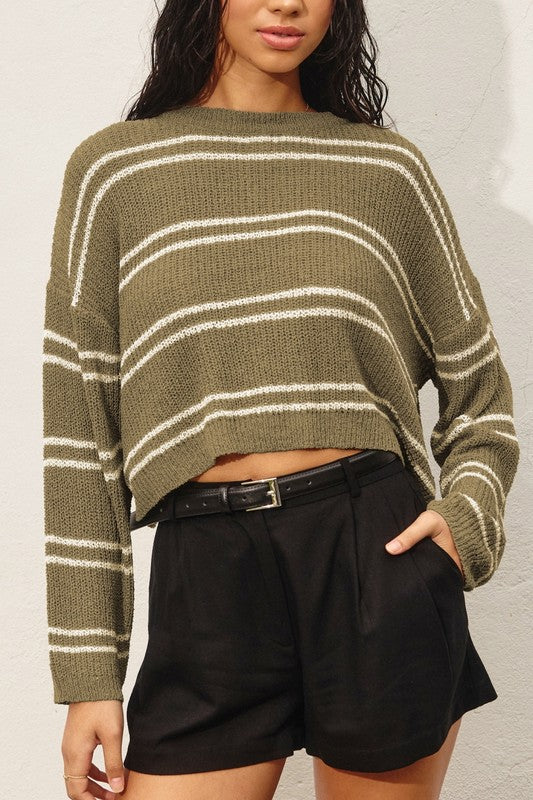 Brooklyn Striped Lightweight Sweater