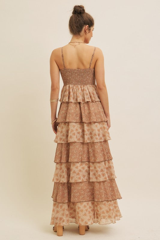 Romantic Getaway Tiered Maxi Dress