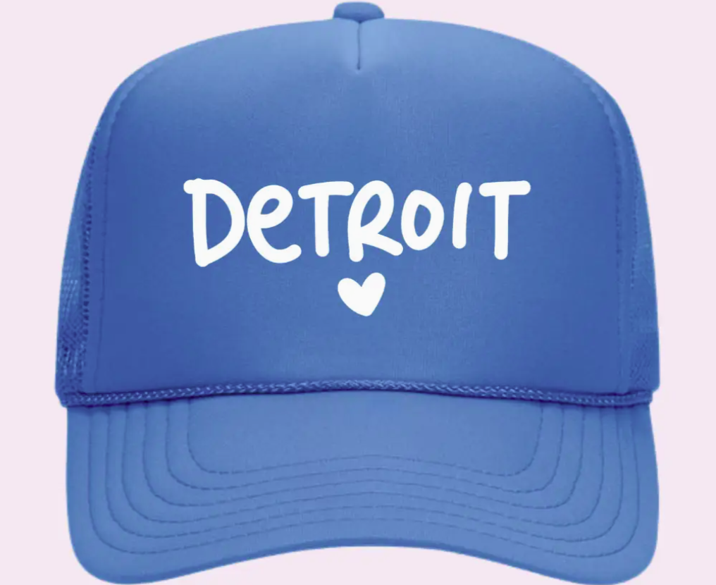 Blue Detroit Hat